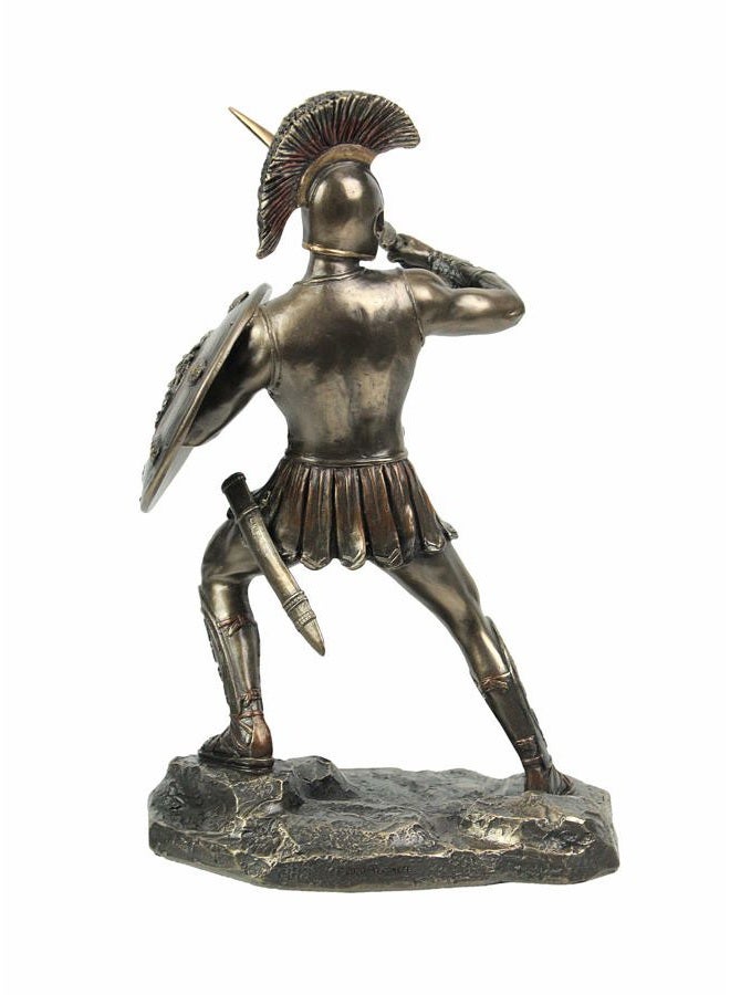 Veronese Design Trojan Hero Warrior Hector of Troy Holding Spear and Shield Tabletop Statue - Image 3
