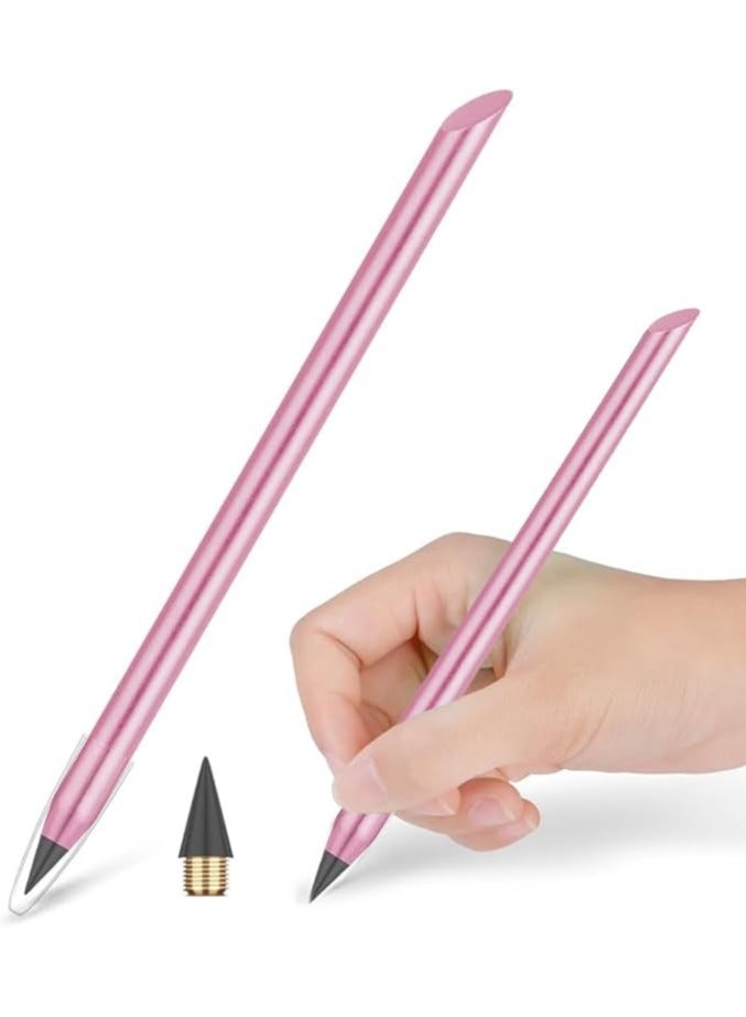 amazing.EGP Infinitely Reusable Metal Pencil, Long Lasting Inkless Metal Pencils, Stylish Metal Pencils for Art Drawing and Sketching, Erasable Infinite Graphite Metal Pencil (Pink) - Image 1