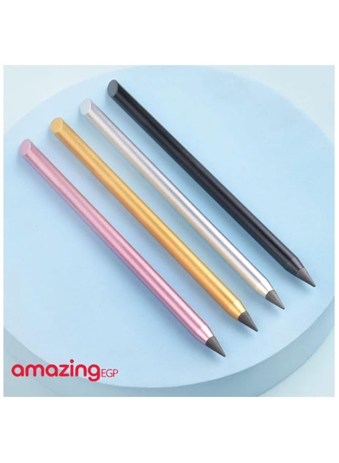 amazing.EGP Infinitely Reusable Metal Pencil, Long Lasting Inkless Metal Pencils, Stylish Metal Pencils for Art Drawing and Sketching, Erasable Infinite Graphite Metal Pencil (Pink) - Image 3
