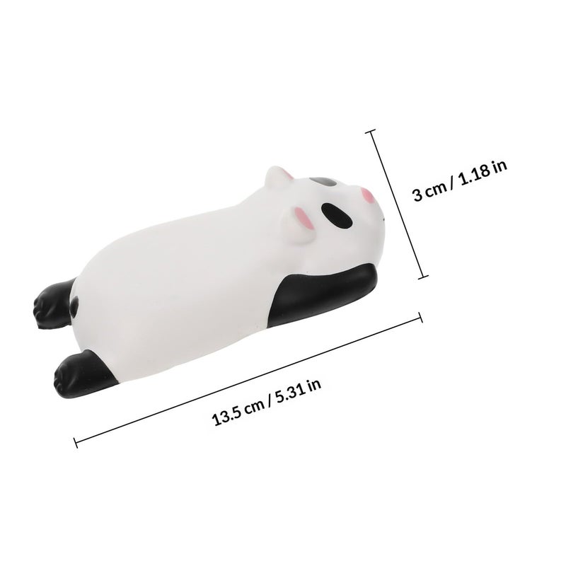Panda Mouse Pad with Memory Foam Wrist Support for Gaming and Office Use White - Image 3