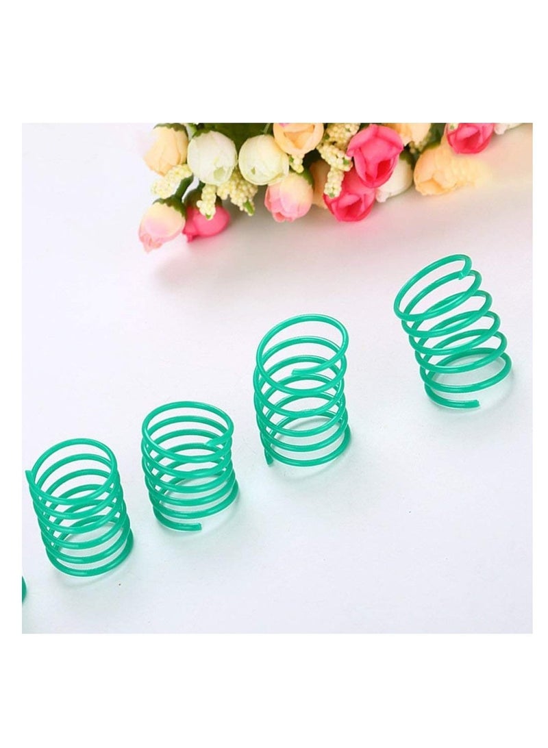 Excefore Pet Wide Plastic Colorful Springs Cat Toys for Cat Kitten Pets (Random Color) (10pcs) - Image 4
