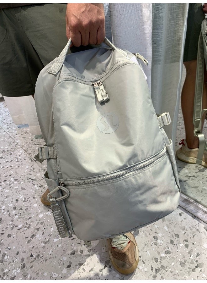 لولوليمون حقيبة لولوليمون مزدوجة الكتف، رياضية، للمدرسة، ملابس كاجوال، للمشي لمسافات طويلة، حقيبة ظهر بسعة 22 لتر كبيرة - Image 3