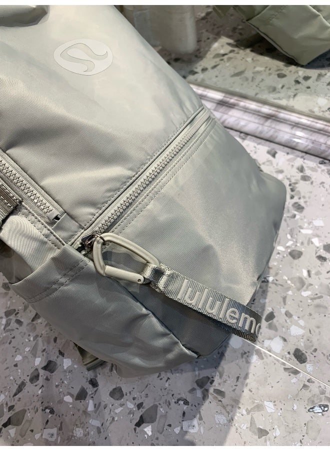 لولوليمون حقيبة لولوليمون مزدوجة الكتف، رياضية، للمدرسة، ملابس كاجوال، للمشي لمسافات طويلة، حقيبة ظهر بسعة 22 لتر كبيرة - Image 2