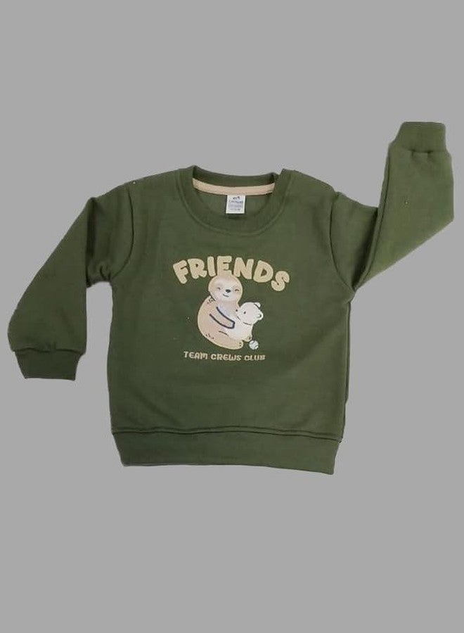 Dollar Junior Tiny Crews Baby Boys Casual T-Shirt Pant Set (KKRN20013_12-18M) Dark Green - Image 2