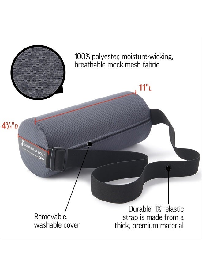 OPTP The Original McKenzie Lumbar Roll – USA-Made Low Back Lumbar Support for Office Chair & Car Seat Back Support Cushion. The Preferred Lumbar Pillow by Physical Therapists - Standard Density  - Image 4