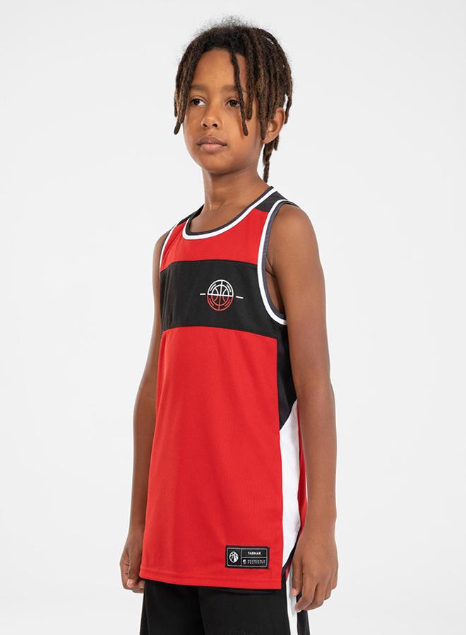 DECATHLON Kids' Reversible Sleeveless Basketball Jersey T500R - / - Image 1