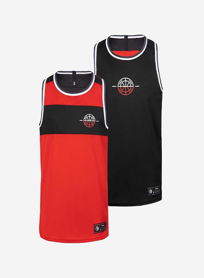 DECATHLON Kids' Reversible Sleeveless Basketball Jersey T500R - / - Image 2