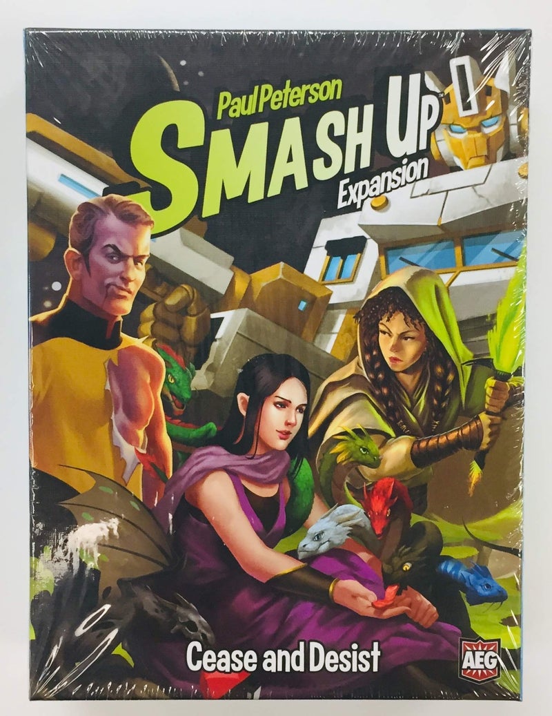 AEG Smash Up Cease Desist Card Game Expansion Astroknights Changerbots Ignobles Star Roamers 24 Players Ages 14 3045 Minute Playtime