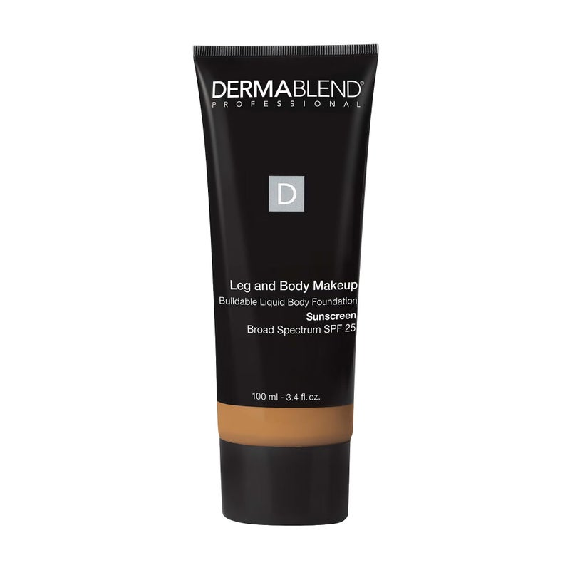 Dermablend Leg and Body Makeup Foundation with SPF 25, 45W Tan Honey, 3.4 Fl. Oz. - Image 1