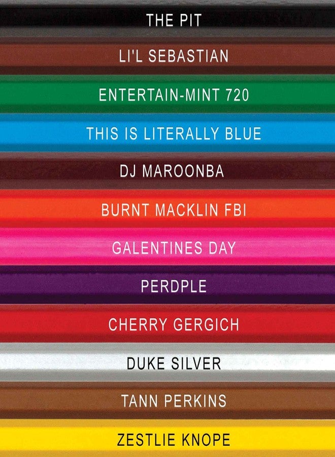 Pun Labs Colored Pencils For Adults - 12 Parks and Recreation-Inspired Pre-Sharpened Pencils with Foil-Stamped Names & 5 Fun Coloring Pages, Ideal Coloring Set for TV Show Fans, Stylish Display Box - Image 3