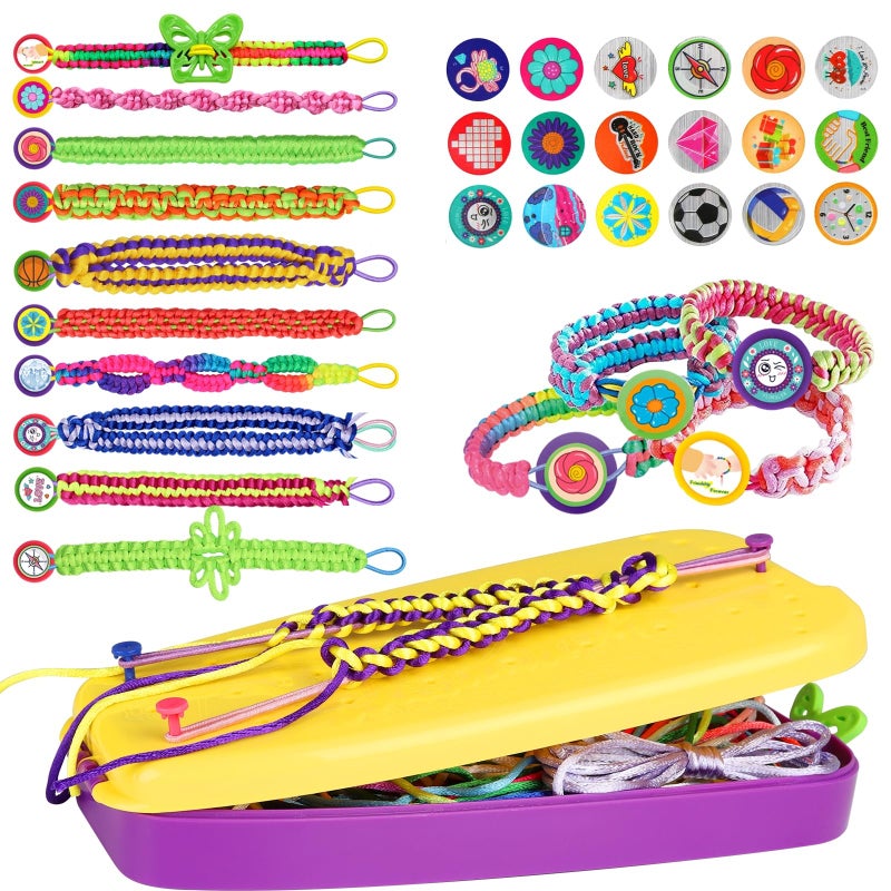 Topdiaos Friendship Bracelet Making Kit Toys Ages 7 8 9 10 11 12 Year Old Girls Gifts Ideas Birthday Present for Teen Girl Arts and Crafts String Maker Tool Bracelet DIY Kids Travel Activity Set - Image 2