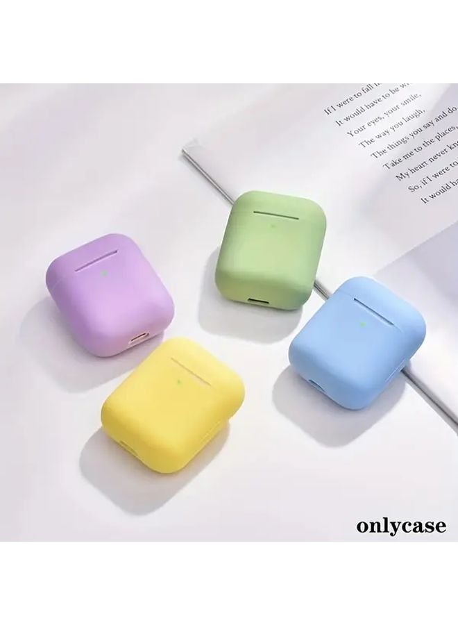 Lavender Grey Protective Case For AirPods 1st And 2nd Generation Wireless Silicone Cover - Image 2