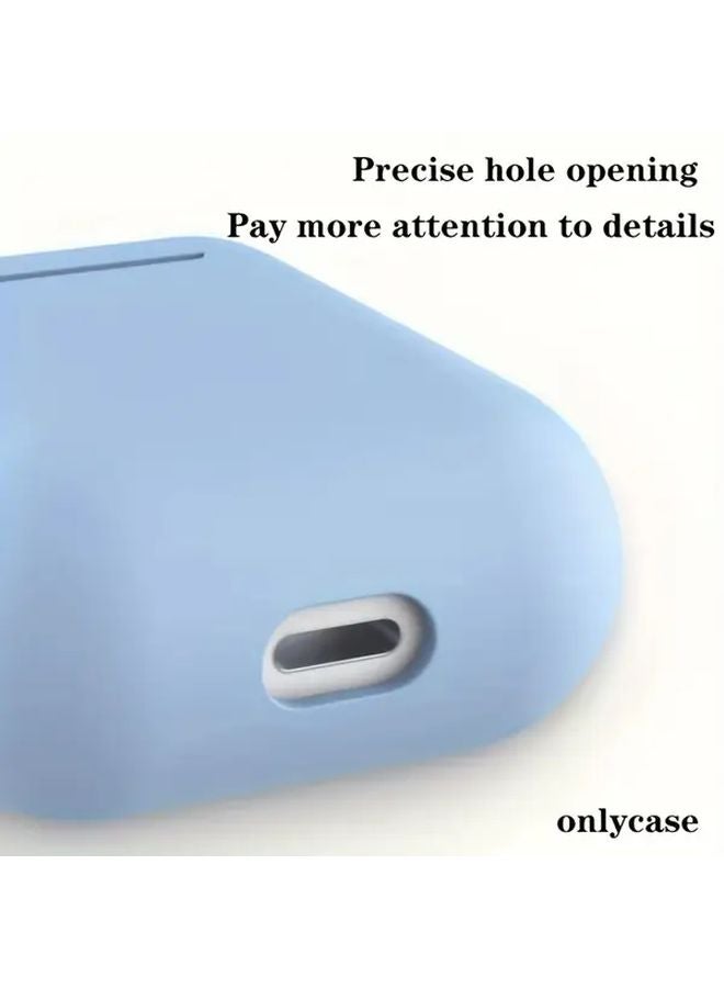 Lavender Grey Protective Case For AirPods 1st And 2nd Generation Wireless Silicone Cover - Image 5