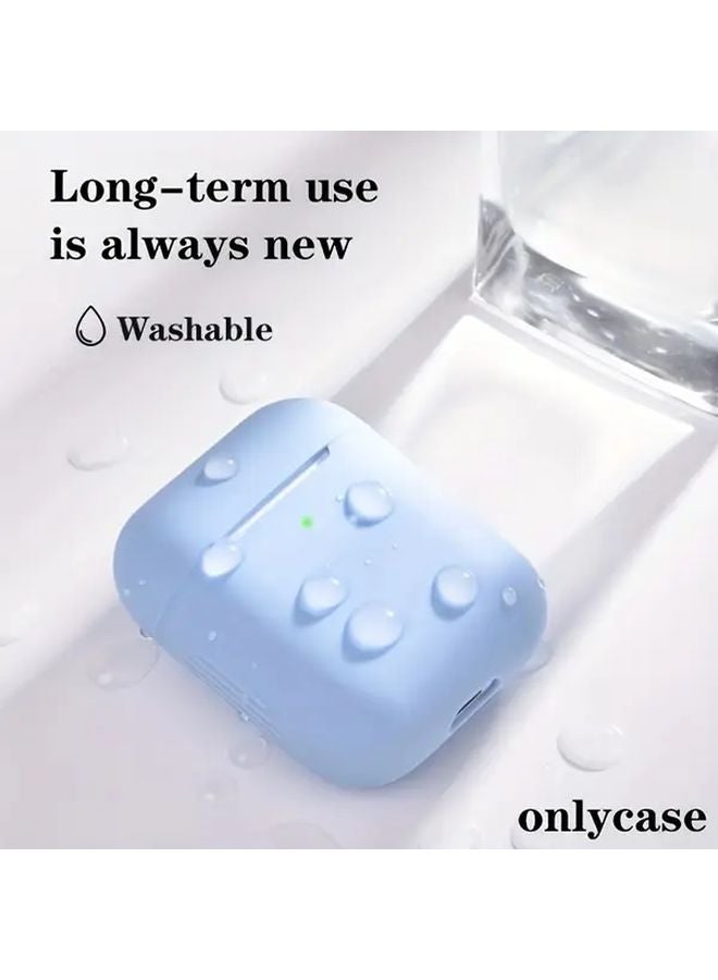 Lavender Grey Protective Case For AirPods 1st And 2nd Generation Wireless Silicone Cover - Image 4