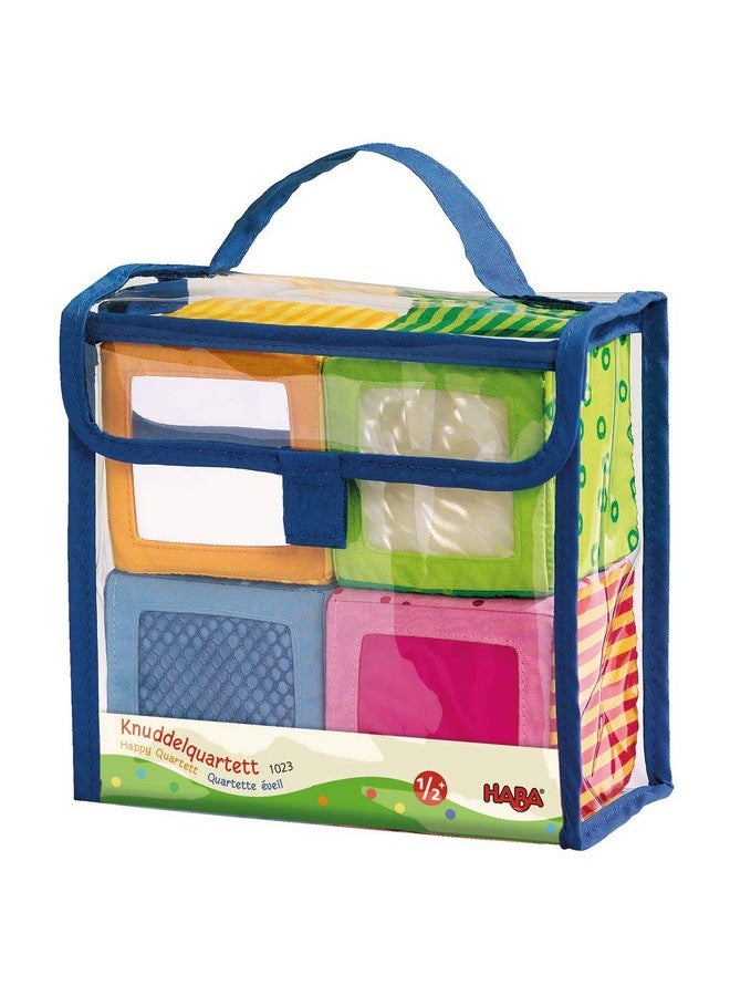 هابا Happy Quartett - 4 مكعبات ناعمة كل منها بصوت وملمس فريدين للأعمار من 6 أشهر وما فوق - Image 1
