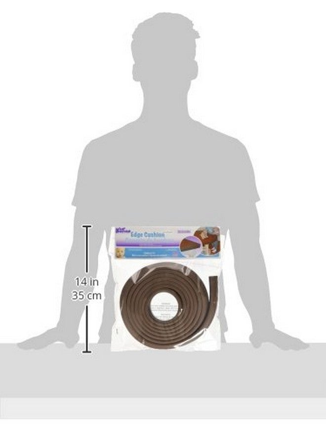 KidKusion Baby Proof Edge Cushion Protector | Made in USA | Foam Rubber Furniture and Fireplace Edge Guard Bumper | Brown | 12 Ft | Tape Included - Image 2