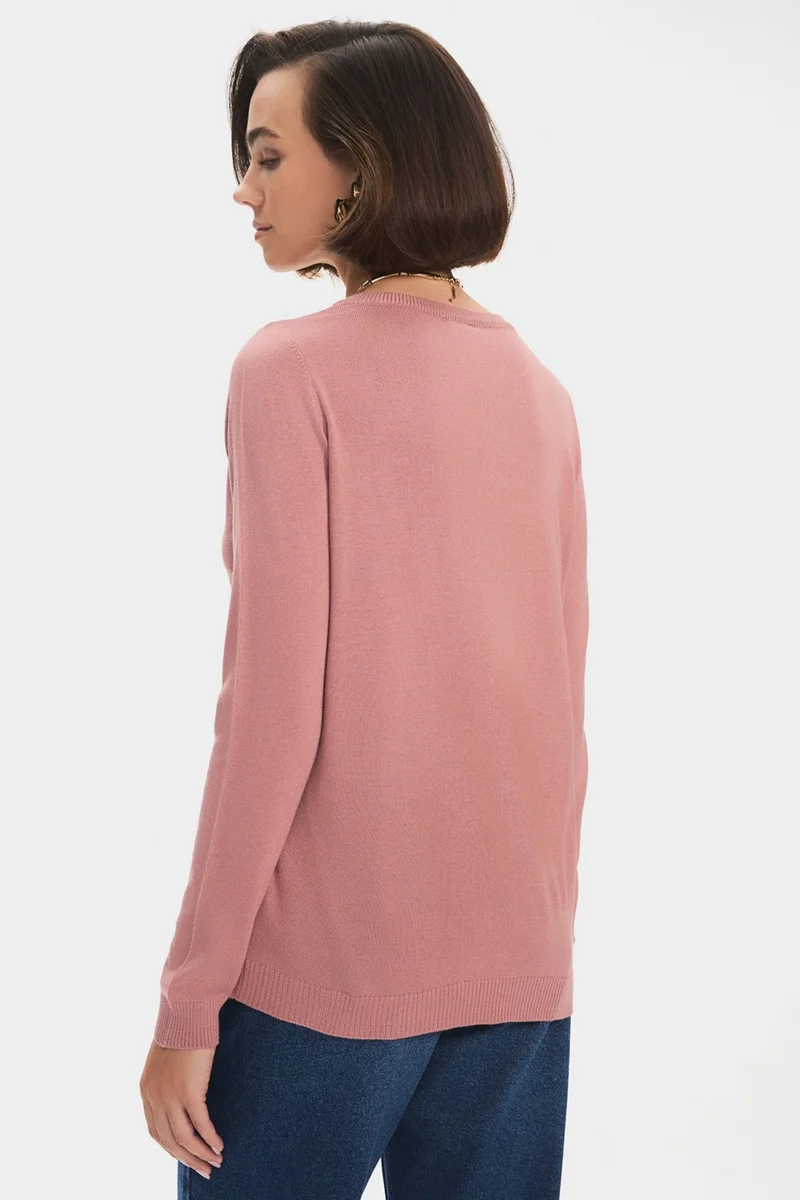 JUNE Women's Exclusive V Neck Viscose Blend Knitwear Sweater