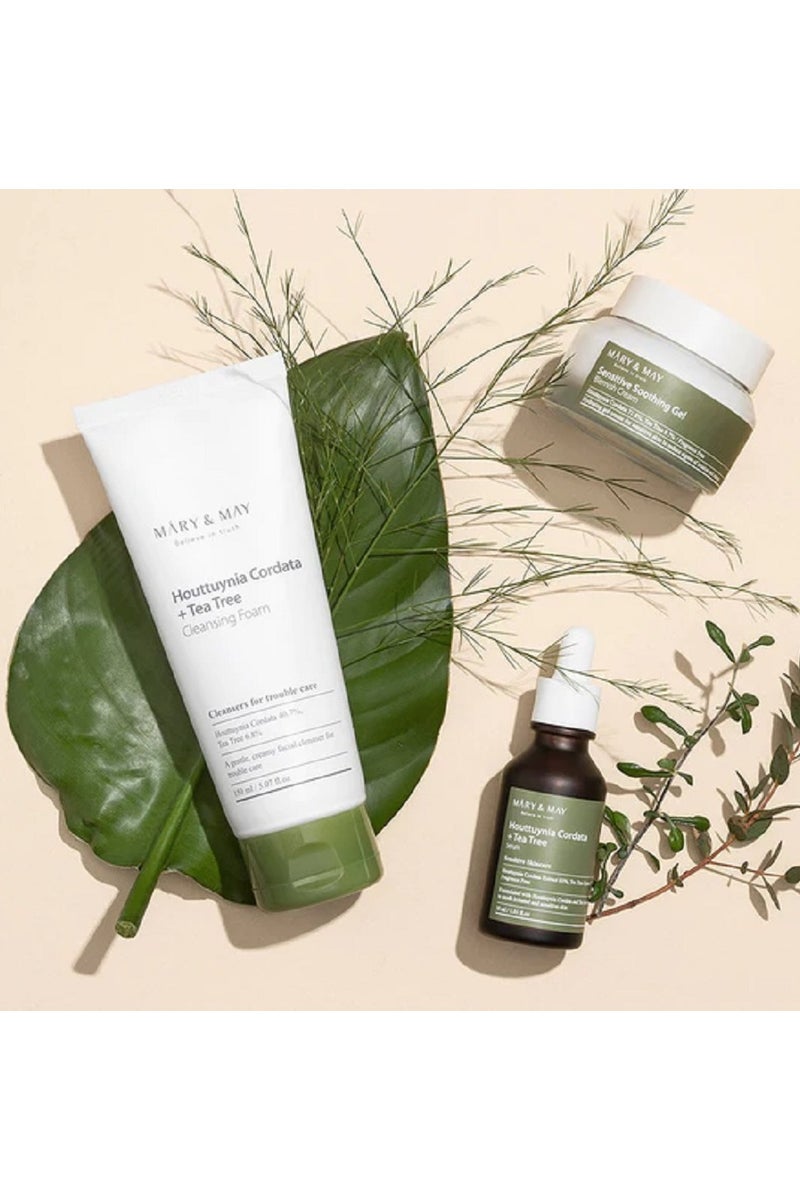 MARY & MAY Máry & May Houttuynia Cordata + Tea Tree Cleansing Foam - for All Skin Types 150ml - Image 4