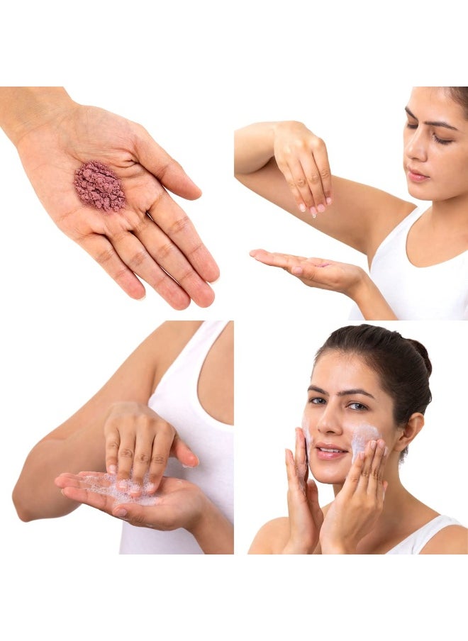 BRILLARE Rose Face Wash, Anti Ageing Skin, Sandalwood & Coconut Face Wash for Hydration, Reduce Wrinkles & Provides Supple Look, 100% Natural Powder Face Wash, 15g  - Image 4