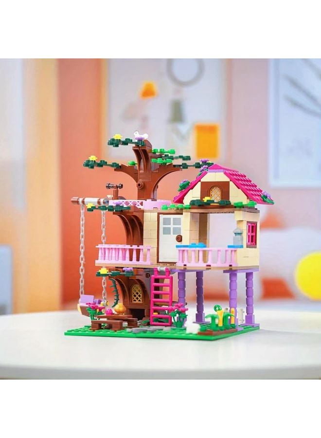 Friends Tree House Building Blocks Set 504PCS with Figures Swings and Playground Accessories - Image 4