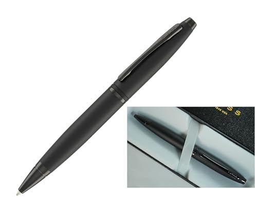 Cross Calais Refillable Ballpoint Pen signature mid band Medium Point Includes Gift Box Matte Black Barrel and PVD Appointments - Image 3