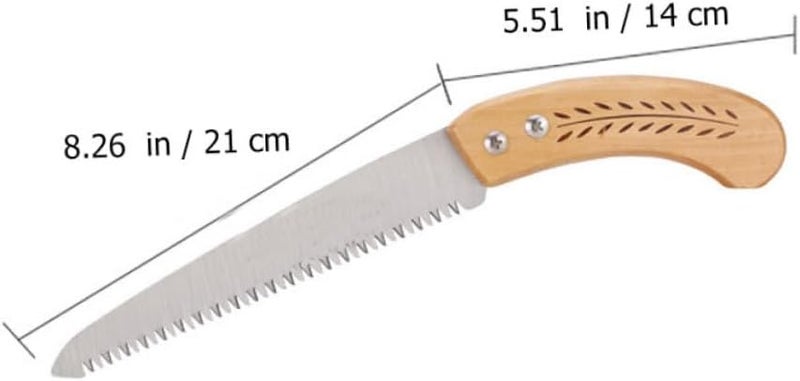 Luxshiny Garden Pruning Saw Hand Saw for Wood Cutting and Fruit Tree Trimming, Household Domestic Gardening Tool Sharp Blade, Suitable for Woodworking and Outdoor Use - Image 2