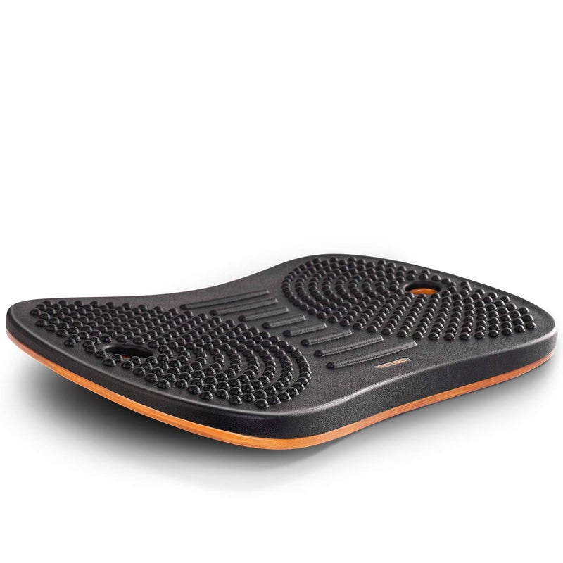 FEZIBO Standing Desk Mat Balance Board, Anti Fatigue Mat Standing Desk Office, Wobble Board with Ergonomic Design, Obsidian Black - Image 1