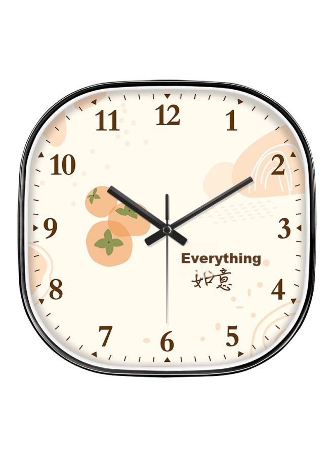 Peng Chuang Pengchuang New Chinese Style Clock Wall Clock Living Room Household Chinese Style Good Meaning No Punching Bedroom Clock Wall Clock Quartz Clock - Image 3