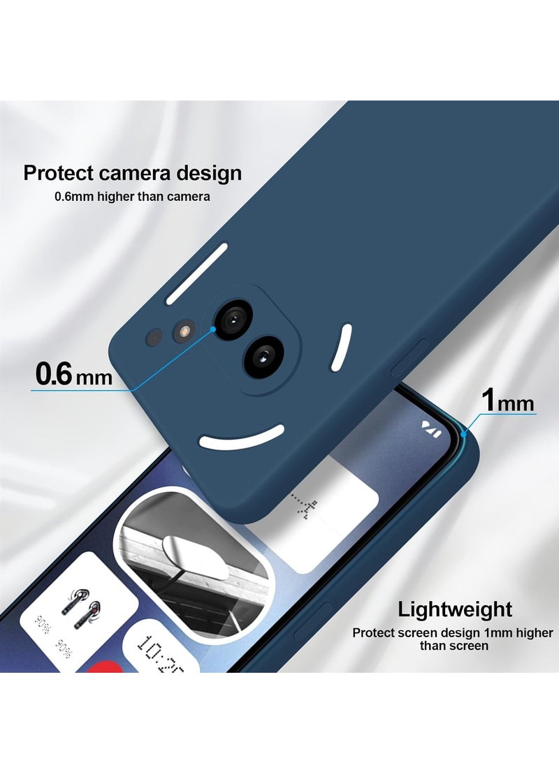 Generic Nothing Phone 2A Case Cover Silky Full Body Silicone Case with Microfiber Lining Shockproof Protective Cover for Nothing Phone 2A 6.7-inch  - Image 3