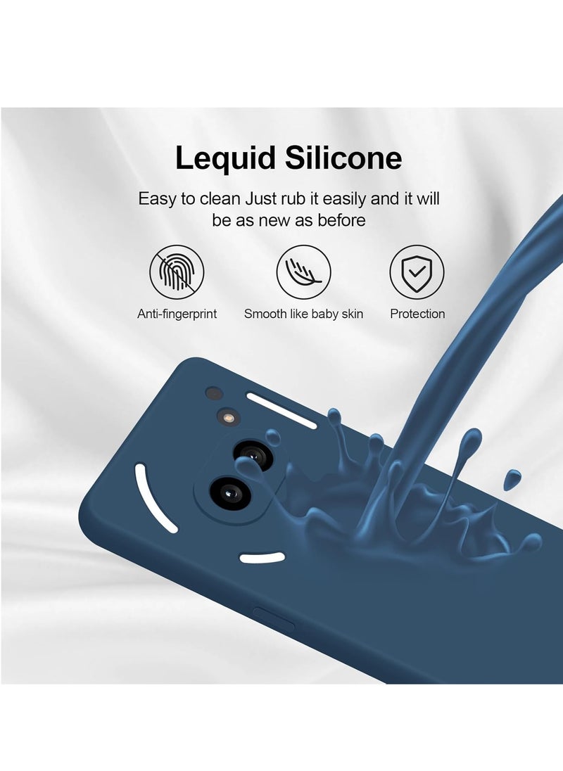 Generic Nothing Phone 2A Case Cover Silky Full Body Silicone Case with Microfiber Lining Shockproof Protective Cover for Nothing Phone 2A 6.7-inch  - Image 4