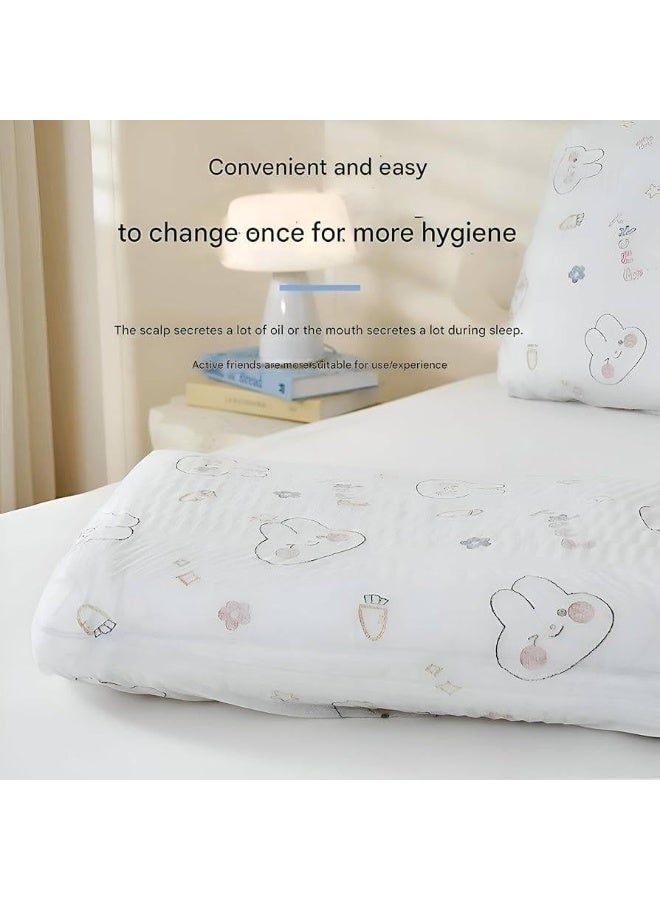 A Pack of 10 Disposable Pillow Case Travel Pillow Towel Thickened Non-woven Fabric Beauty Salon Train Sleeper Hotel Dirty Travel Pillow Case pure MULTICOLOUR - Image 2