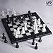 MARBLE RANGE Marble Chess Set for Adults 10 Handmade Black White Board Game with 32 Chess Pieces 2 Extra Queens Storage Box Luxury Travel Game Elegant for Home Decor - Image 4