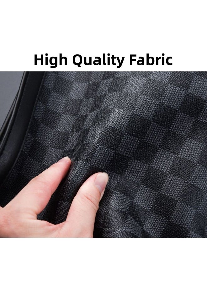 Men's Business Casual Plaid Texture Clutch Bag, Large-capacity Wallet Card Holder Coin Purse Passport Bag Phone Bag, Large-capacity Gentleman Style Tote Bag Briefcase President Bag Gents Bag  - Image 5