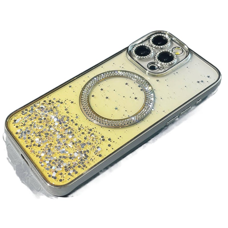 PC MagSafe Case for iPhone 13 with Shockproof and Drop Protection plus Shockproof plus Anti-Fingerprint plus Strong Magnetic in Lemon Yellow - Image 1