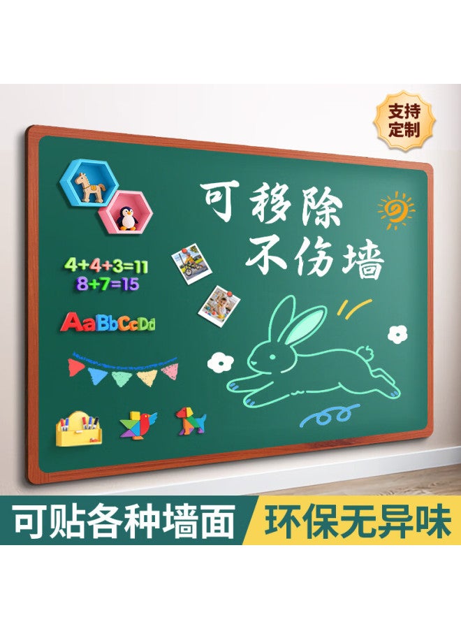 Pancai 90x100cm Magnetic Blackboard Wall Sticker Removable Non-damaging Home Drawing Small Blackboard Erasable Kids Doodle Writing Board Teaching Training Hanging Magnetic Soft Whiteboard Sticker