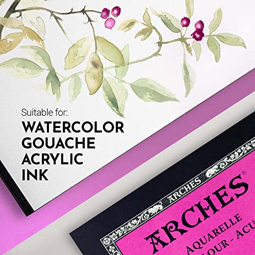 Arches Watercolor Pad 10x14 Inches 140lb/300gsm Hot Press, White - Image 3