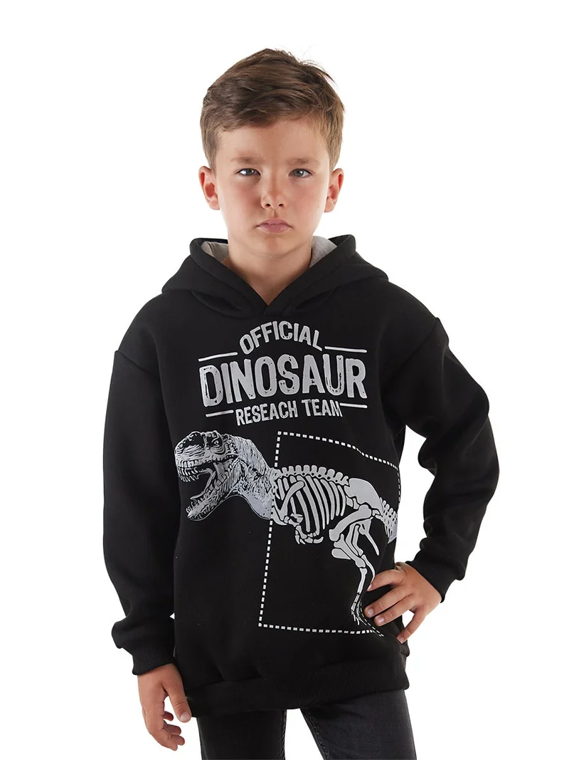 MSHB&G Dino Research Boy Black Sweatshirt