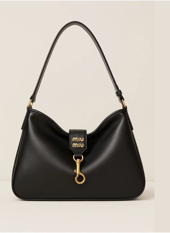 Miu Miu Miu Arcadio Matelassé Nappa Leather Purse – Women's Handbag, Tote, Crossbody & Shoulder Bag black  - Image 1