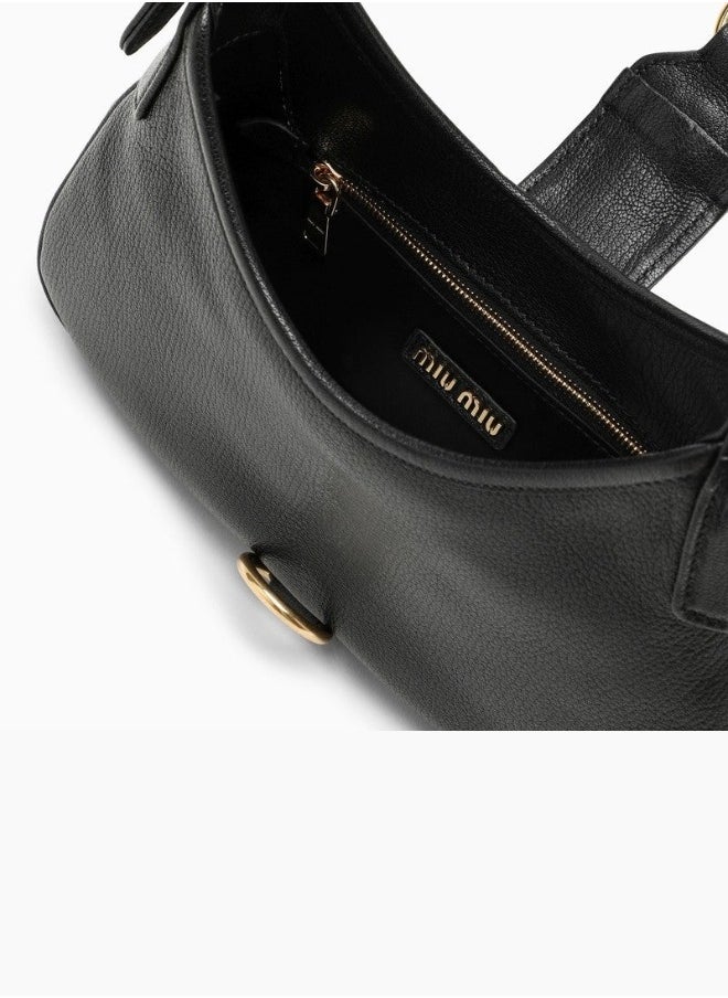 Miu Miu Miu Arcadio Matelassé Nappa Leather Purse – Women's Handbag, Tote, Crossbody & Shoulder Bag black  - Image 4