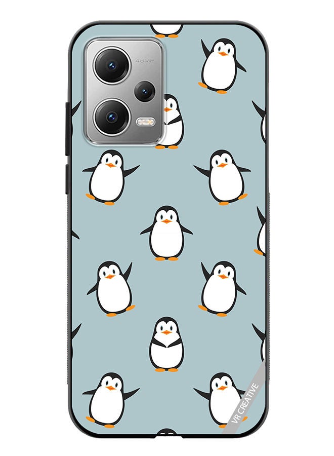 VR CREATIVE Protective Case Cover For Xiaomi Redmi Note 12 Senguin Design Multicolour - Image 1