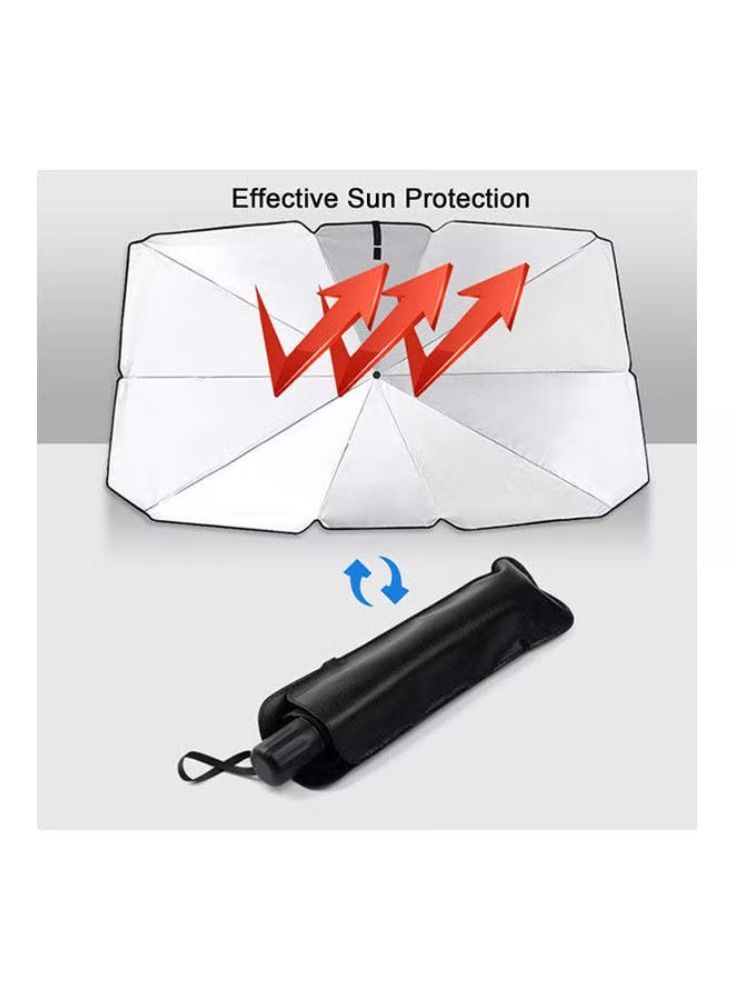 Dream Zone Car Front Windshield Sunshade Car Umbrella , UV Protection & Heat Insulation Foldable Sun Shade Sun Visor, Full Cover Sun Shade for Most Vehicles 145cm*79cm - Image 1