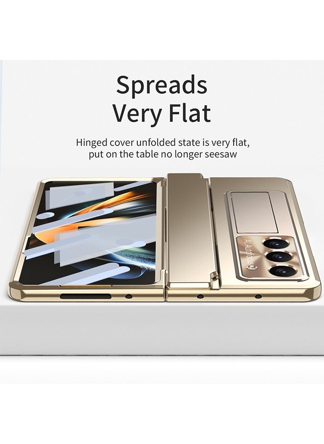 Case For Samsung Galaxy Z Fold 5 Case With Pen And Pen Holder, Hinge Protection Built in Screen Protector Kickstand Slim PC Case. Not Original Pen