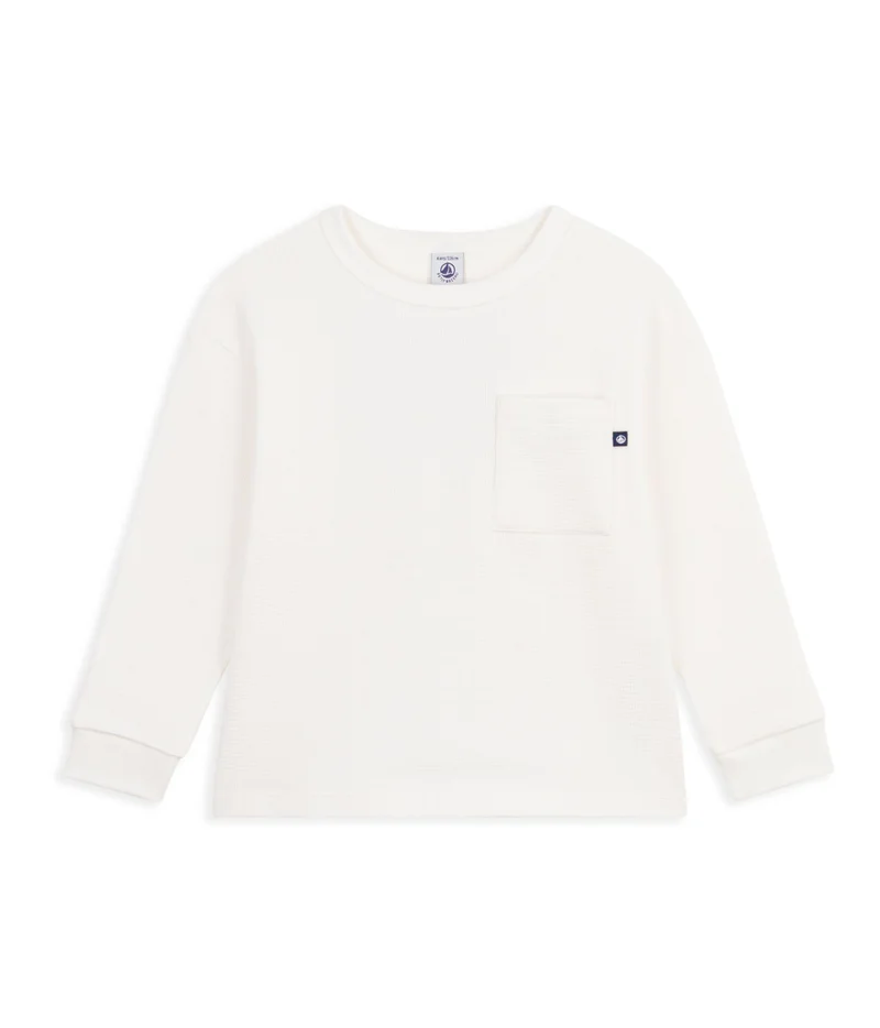 بيتي باتو Children's Long-Sleeved Plain Cotton T-Shirt