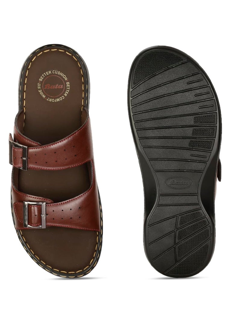 Bata Borden Mule Men Mule Slippers in Brown - Image 4