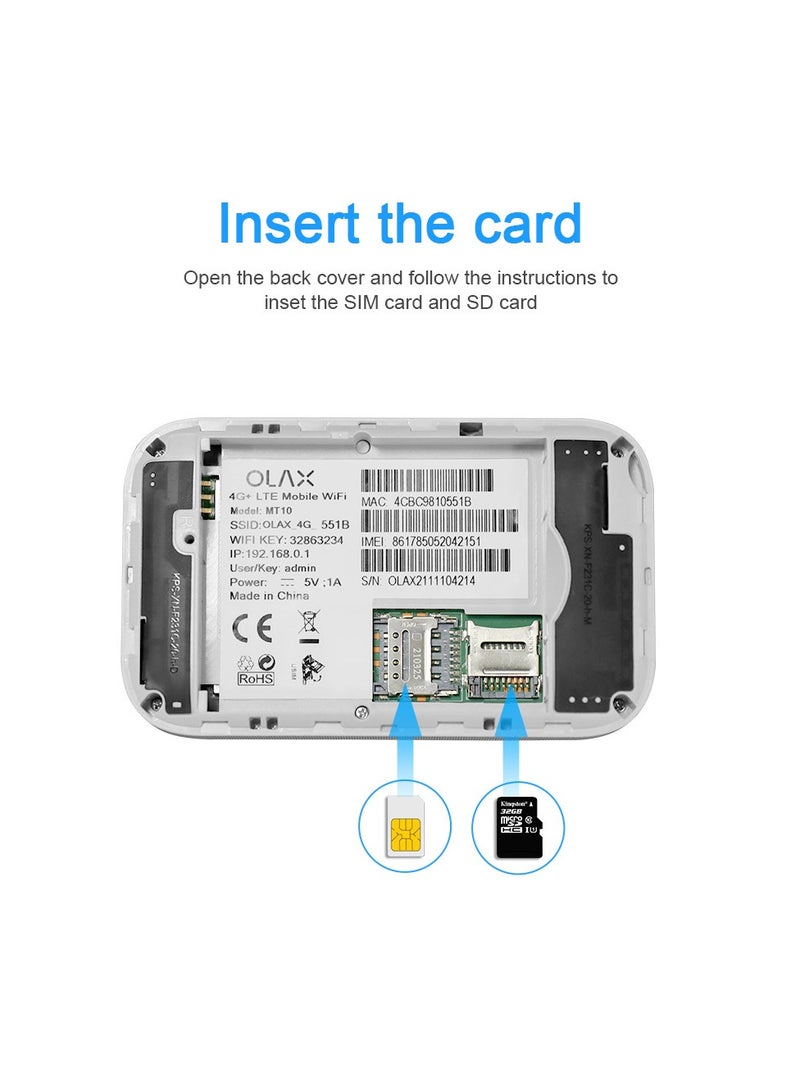 general MT10 modem 4g unlocked 3000mah outdoor pocket router B28 wireless router wifi6 hotspot type-C 4g lte sim card  - Image 3