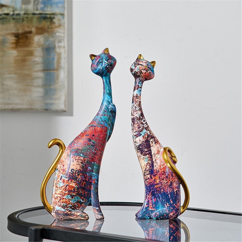 Resin Sculptures Hand-Painted Abstract Art Female Figures - Luxury Finish Versatile Decor for Home Office Modern Nordic Interior Spaces - Image 4