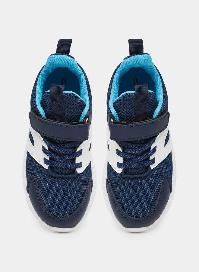 Styli Boys Blue Contrast Panel Sneakers