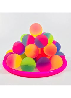 ماركة غير محددة جوائز ICY Superballs للأطفال - كرات نطاطة ساطعة بلونين مقاس 1.5 بوصة - عبوة من 24 كرة  - Image 3