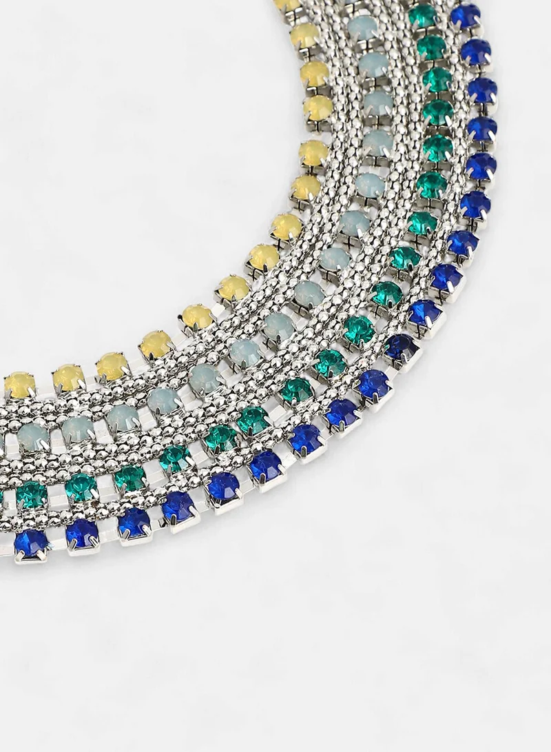 سوهي Egyptian Bijou Stones Studded Artificial Necklace Jewellery