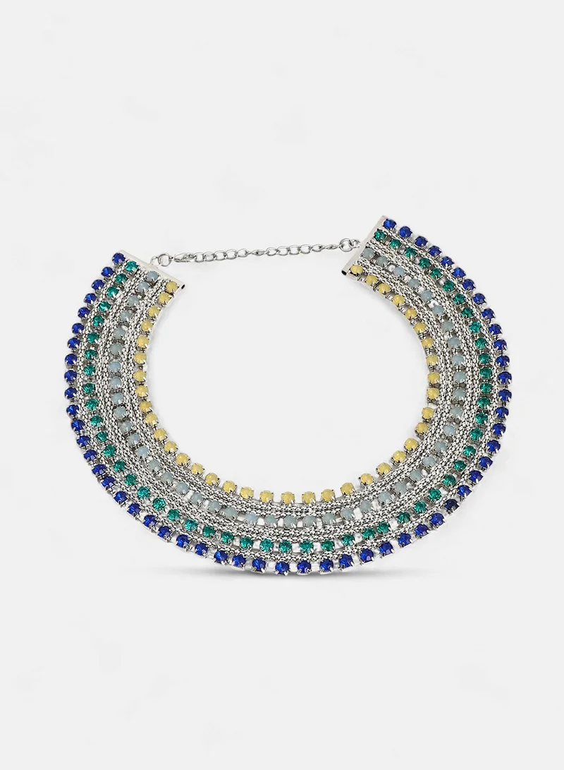 SOHI Egyptian Bijou Stones Studded Artificial Necklace Jewellery